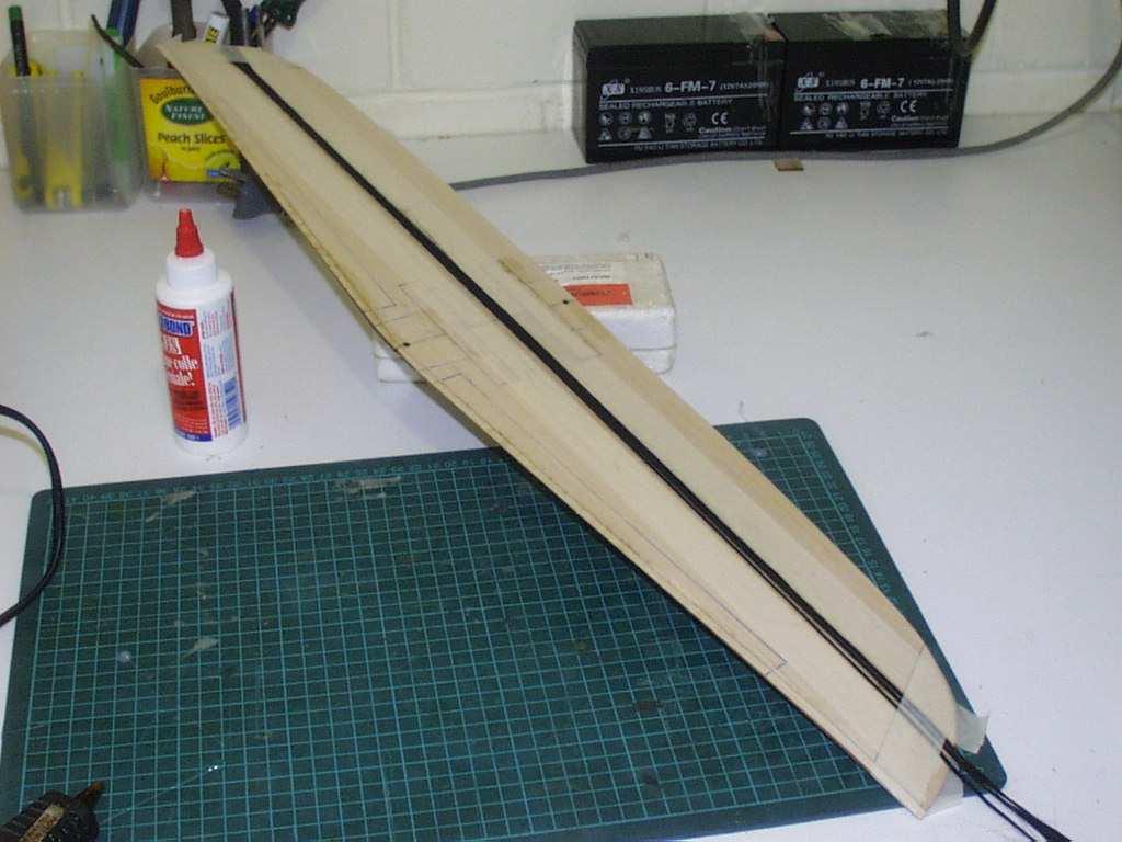 3 Reinforcements The basic balsa Slipso400 wing covered with film will most likely suffice for normal speed-400 racing.
