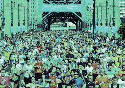 GREAT NORTH RUN The Great North Run is firmly established as the world s greatest half marathon and boasts a fantastic 57,000 entrants.