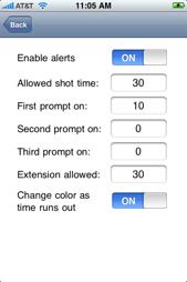 Setting Alerts or Prompts There are several built-in optional alerts or prompts in PoolTimer, figure 22 (right).