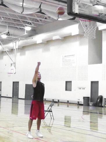 backboard - Emphasize shooting the ball so that it hits flat against the side, and