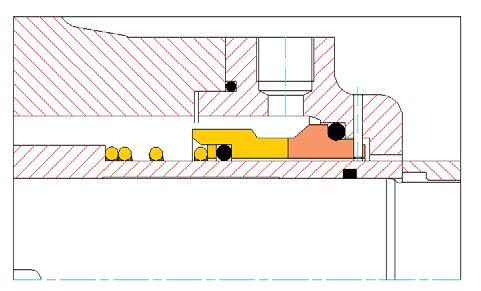GENERAL DATA - Sectional drawing of MSS Stuffing boxes One way to balance the axial thrust in a multistage pumps is to arrange the impellers in opposed direction.