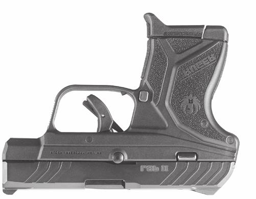 Integral low profile non-glare sights. NOMENCLATURE Slide s open top design minimizes possibility of jamming and enables shooter to clear any malfunction easily by hand.