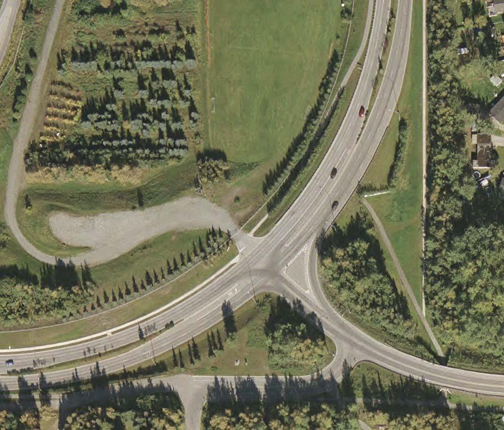 C Street Northwest Leg (Southwest Bound Approach, or Driveway West Klatt Road Aerial Photograph Source: