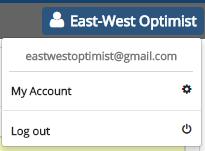 To log out, click on the account name at
