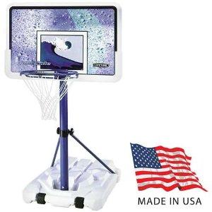 Lifetime 1301 Pool Side Basketball System with Backboard (White/Blue, 44-Inch) - $185.