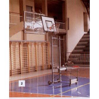 1018.00 Special trolley with winch and cable to place the mini-basketball