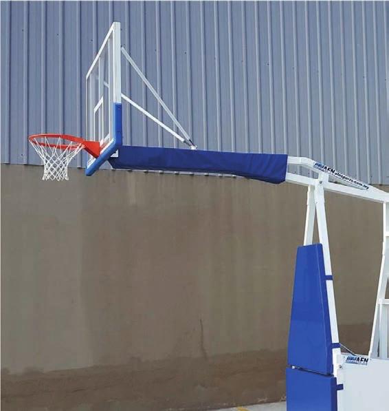 AFN Basketball System PRO ( Oil Hydraulic) AFN BASKETBALL Training Varnished aluminium tubing structure, hinges and joints fitted onto ball bearings