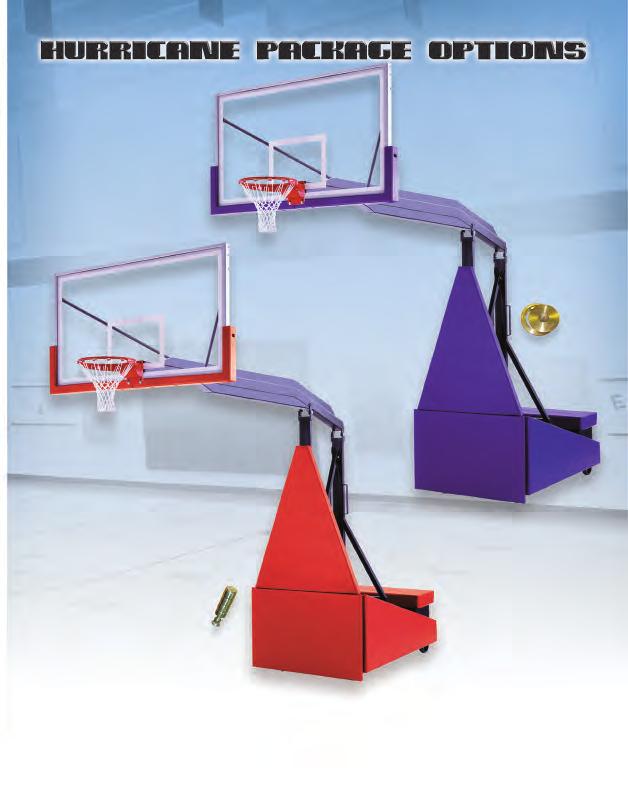 HEIGHT ADJUSTABLE - Adjust the rim to lower heights and the HURRICANE is great for little leagues and youth camps.