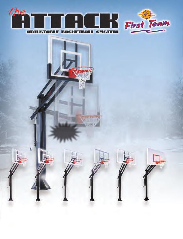Extensive backboard selection All First Team goals are direct mounted to eliminate backboard breakage when players hang on the rim.