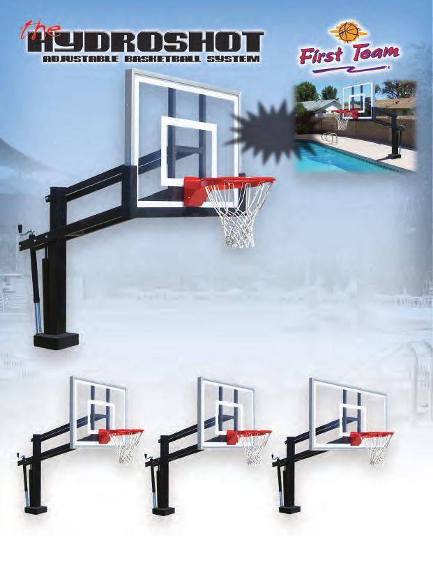 Selection of various clear acrylic backboards in sizes ranging from 36 x48 to 36 x60 Welded top cap seals out moisture Extension arms constructed of carbon steel, powdercoated black Special zinc