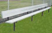 Legs are spaced on 6 0 centers. Portable player benches include rubber floor protectors to prevent floor damage.