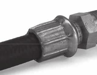 Overcrimp Problem: The ferrule appears to be overcrimped which could lead to leaking or premature failure. Refer to the crimp manuals or charts for proper die selection and crimp settings.
