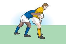 For a maul to occur, a defender must grasp the ball carrier. The maul is a dynamic part of the game and the team in possession should be moving forward or make the ball available.
