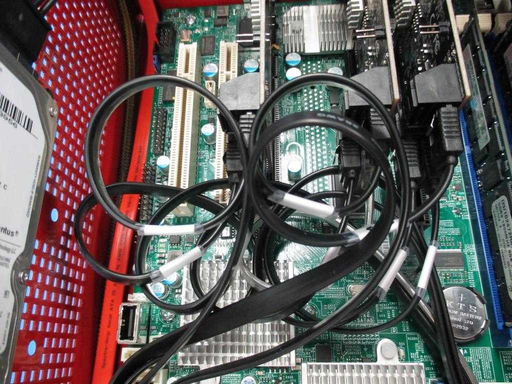 DCR# Date: -0- ASSY BACKUP POD.0 BPEVE OMS P/N: 00-09 Rev.: B Page: 9 of BB9- Cable, SATA (0 long) Ref 0 9 BB90-9 SATA Cards Ref - Connect the SATA Cables - to the SATA Cards as shown in picture.