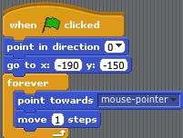 Test out your boat, by clicking the flag and moving the mouse.