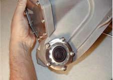 Step 22: Secure the regulator cover (17) in