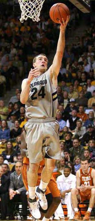 On Feb. 26, CU rallies from a 22-point deficit to shock No. 5 Texas at the Coors Events Center. Levi Knutson came off the bench to score 21 points.