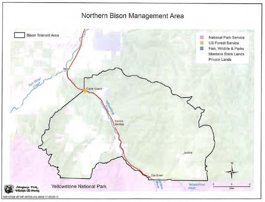 Northern management area for the