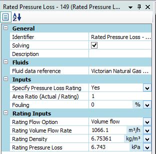 A B C D Figure 5: Using the Rated Pressure Loss Component.