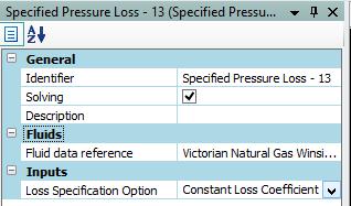 As shown above, the Specified Pressure Loss