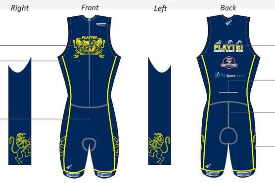 All athletes are required to purchase and race in the team trisuit.