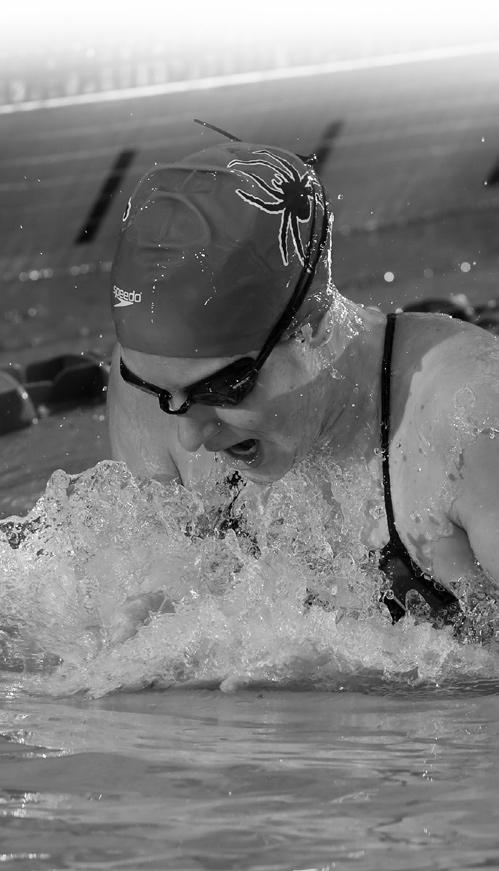 .. Was also fourth in the 200 back (2:02.84) and seventh in the 50 free (24.32)... Her time of 56.