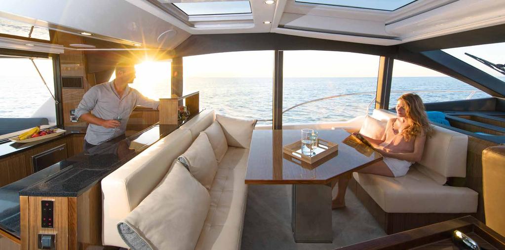 The floor-to-ceiling panoramic windows give you an expansive view of the horizon.