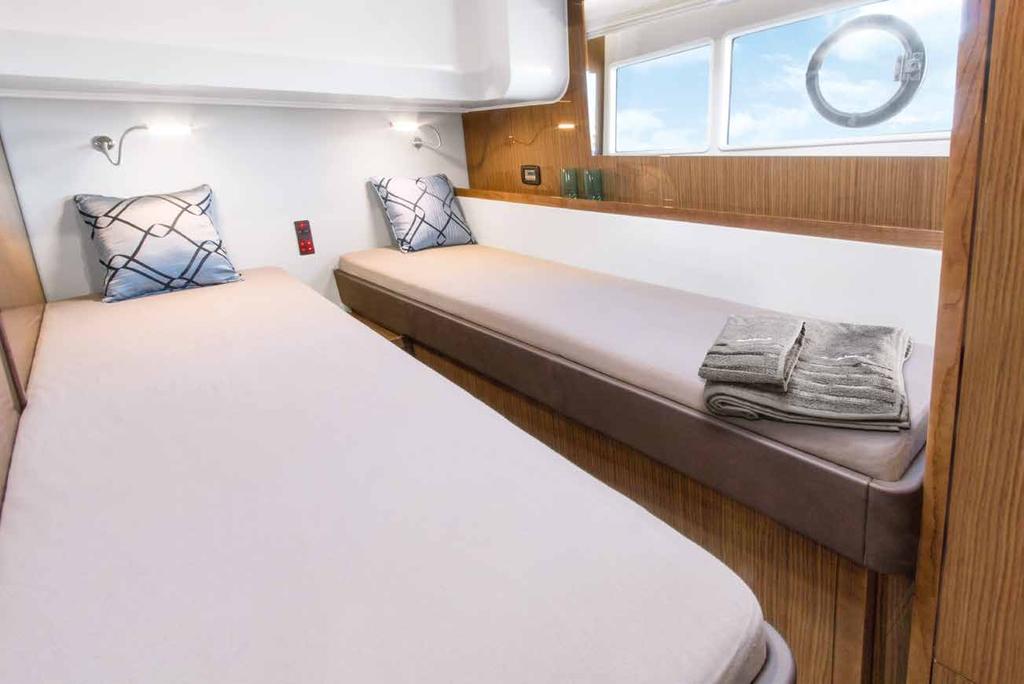Having seen both owner s suite and VIP cabin, it is hard to believe this yacht features