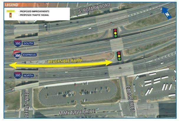 2.3.2.2.2 Eads Street Refined Interchange Options Considered The initial twelve options considered as part of the 2004 through 2009 studies were reviewed to develop two refined options and two new
