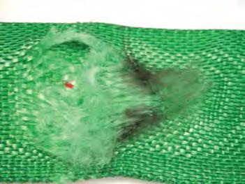 TO PREVENT: Always protect synthetic slings from being cut by corners and edges by using wear pads or other devices THE DAMAGE: Holes/Snags/Pulls exposing internal core yarns.