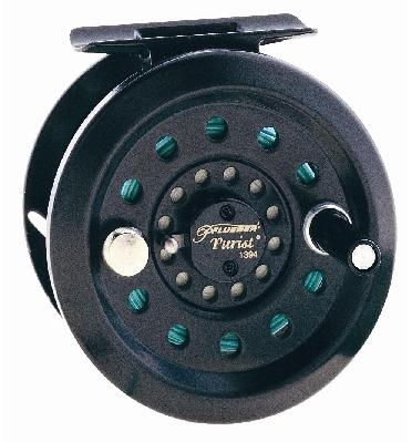 1195X Pflueger Fly Reel Automatic Purist Spincast design: 4 ball bearings - Titanium line guide and dual pickup pins - Stainless steel front cone and rear cover - Spool