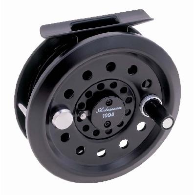 CHREEL20B Shakespeare Crappie Hunter Reel FLY Alpha Single Action EZCAST8 REEL Reinforced graphite frame and ABS Cone. Smooth adjustable disc drag system.