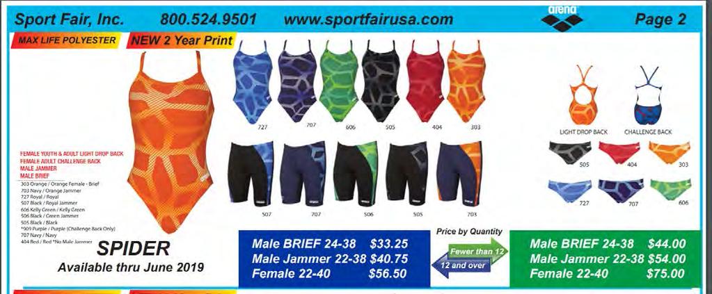Burke Station Swim Team Team Suit, 2018 As with previous years, Sport Fair Inc. will be at our Registration Night on Wednesday May 16, from 6-8 PM selling the 2018 team suit, goggles (etc.).