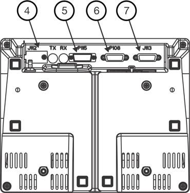 17 kg) Figure 17-1: Base Unit - Rear and bottom 1 Equipotential Connector