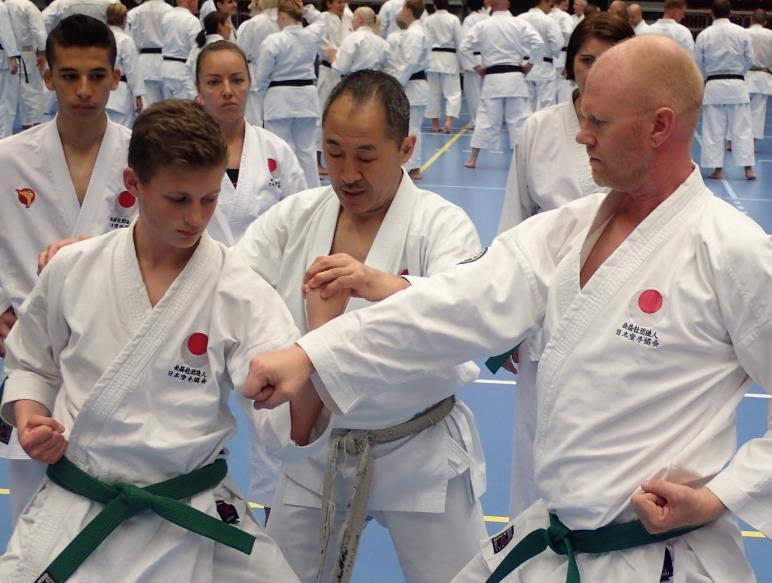 Shihan Ted Hedlund, 7 Dan, JKA Sweden also honoured the camp by his presence throughout.