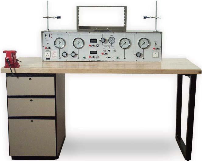 The measuring and controlling instruments are standard commercial devices: Foxboro, for example.