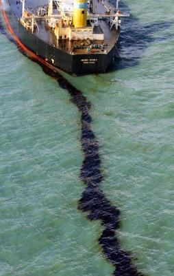 Oil Spills Oil spills happen when an oil tanker, oil rig or an off shore structure leaks oil