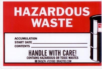 0.0 Hazardous Waste Hazardous waste is regulated by the Ontario Ministry of Energy and Environment Regulation 347 General-Waste Management to ensure hazardous waste is disposed in a safe and