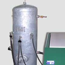 lubrication >> Oil- / Water separators after each stage >> Inlet buffer tank 20-90 l (depending on version), incl.