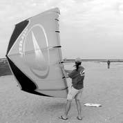 Never launch your kite straight down wind. The kite will launch and create way too much power and can endanger you and those around you.