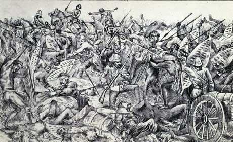 engaged) Zulu Forces: (approx 10,000 to 15,000 Warriors) DISASTER AT ISANDLWANA News reports after the Battle of Islandlwana were