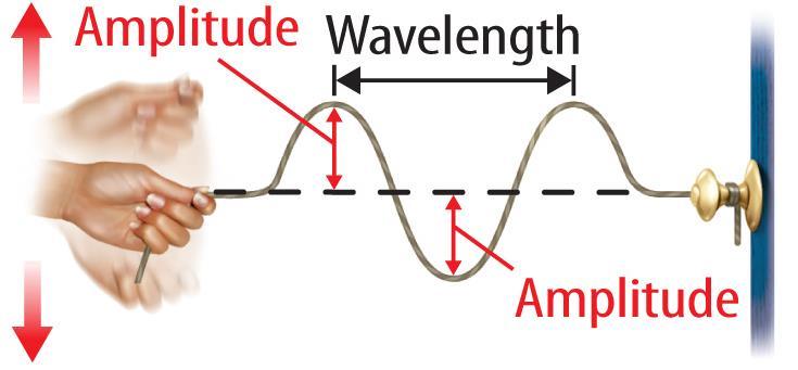 Lesson 2: Wave Properties All waves have the properties of amplitude, wavelength, and frequency.