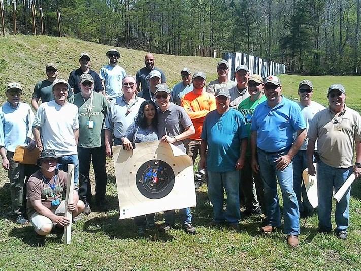 April s course of fire offered 20 minutes of range time for each squad at 200, 300, and 600 yards with most shooters choosing the NRA 300 yard MR-63 Bullseye target.