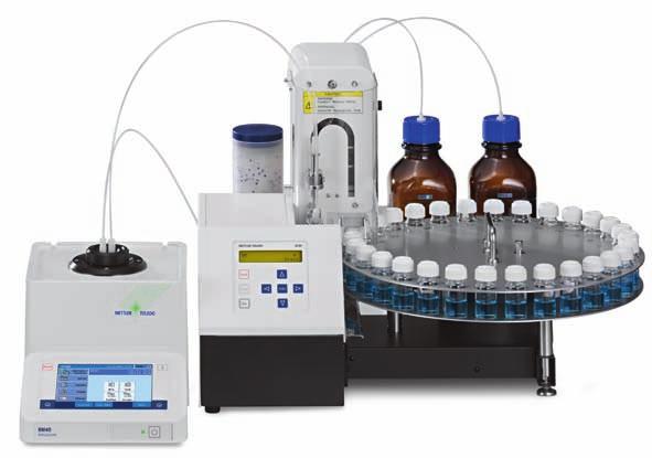 Automatic filling A METTLER TOLEDO RM Refractometer can be equipped with a flowthrough cell and used with following automation solutions: FillPal Food (aqueous products) and FillPal Chem (acids,