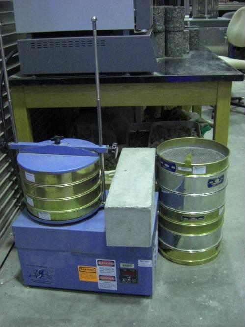 Figure 2-3: Tray Sieve Shaker (left) and 12" Sieve Shaker (right) Figure 2-4: