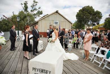ECHUCA WHARF CEREMONY HIRE Wharf hire for a wedding ceremony at the Port Of Echuca Discovery Centre, is available for a period of 1 ½ hours at a cost of $1,000.
