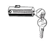 994-14-11 Sliding Door Lock T-bolt 10 5/32 bolt projection 9.15 ea. Key removes in locked and unlocked positions 995-14-11 Sliding Door Lock T-bolt 10 9/32 bolt projection 9.15 ea. Key removes in locked and unlocked positions N54G Single Bitted Keyway Master keying available (100 combinations).