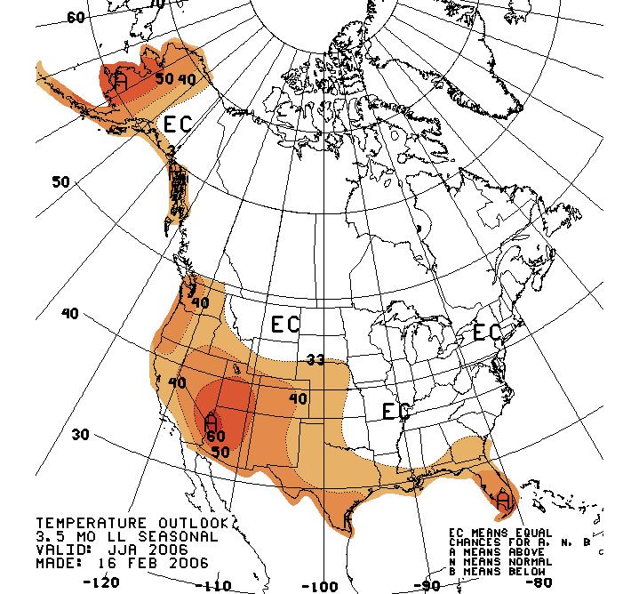 Temperature Jun-Aug 2006 From the Colorado Prediction Center http://www.cpc.ncep.