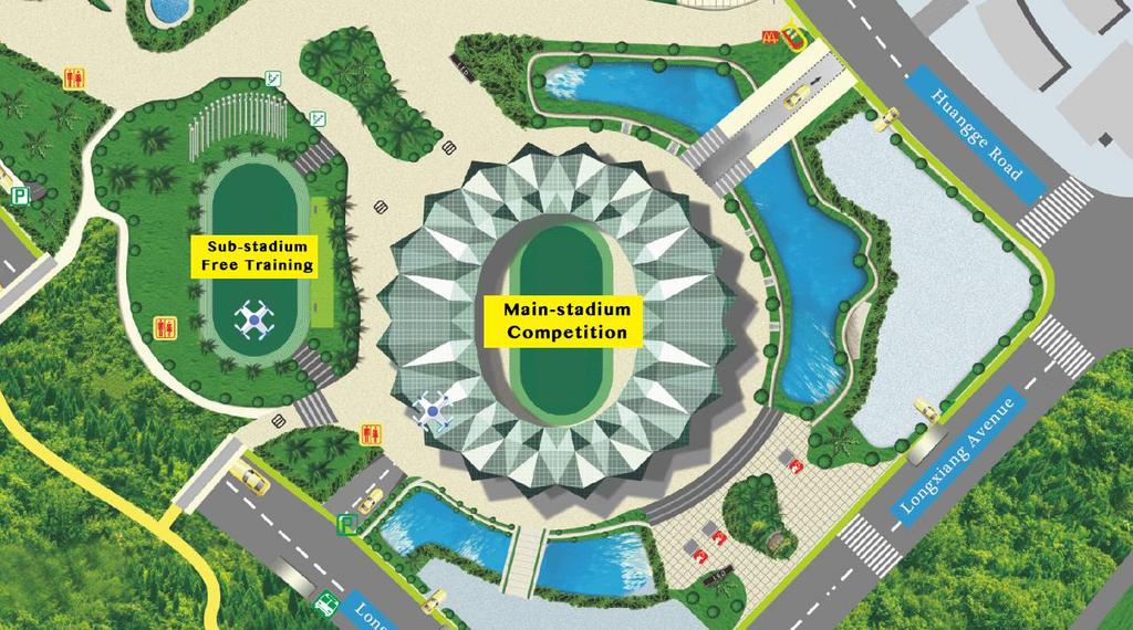 The main stadium will be used for all phases of the competition.