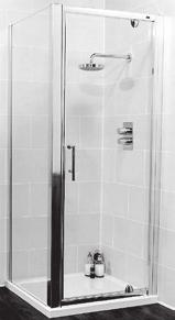 Door Universal Handing Completeley Framed Quality Chrome Door Handle Max Height 1850mm Max Width 900mm Bi-fold Shower Doors Captive Rollers Top and Bottom Anodised Silver Finish 4mm or 6mm Toughened